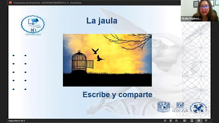 Escritura Teraputica. Disertante: Dra. Oralia Espi...
