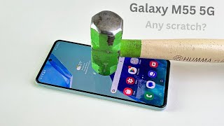 Samsung Galaxy M55 5g Screen Scratch test