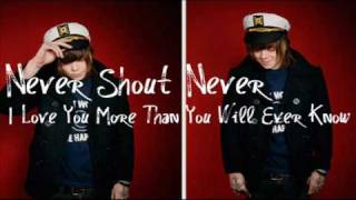 throam as songs on X: i love you more than you will ever know - never  shout never  / X