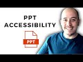 How to make a Microsoft PowerPoint Accessible to Section 508 Standards