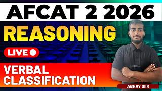 AFCAT 2 2026 Exam Reasoning Live - Verbal Classification