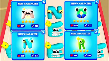 Merge Number Cube Monster Run Vs Merge Alphabet Monster Battle, Number Lore, Alphabet Lore ⭐⭐⭐ ABCD