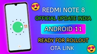 Redmi Note 8 New Android 11 Update | Redmi Note 8 Android 11 Update | Redmi Note 8 Update
