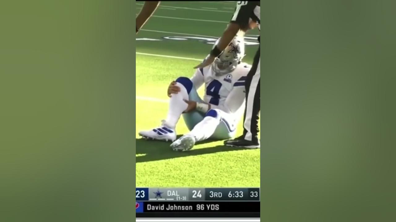 Dak Prescott foot injury week 5 YouTube