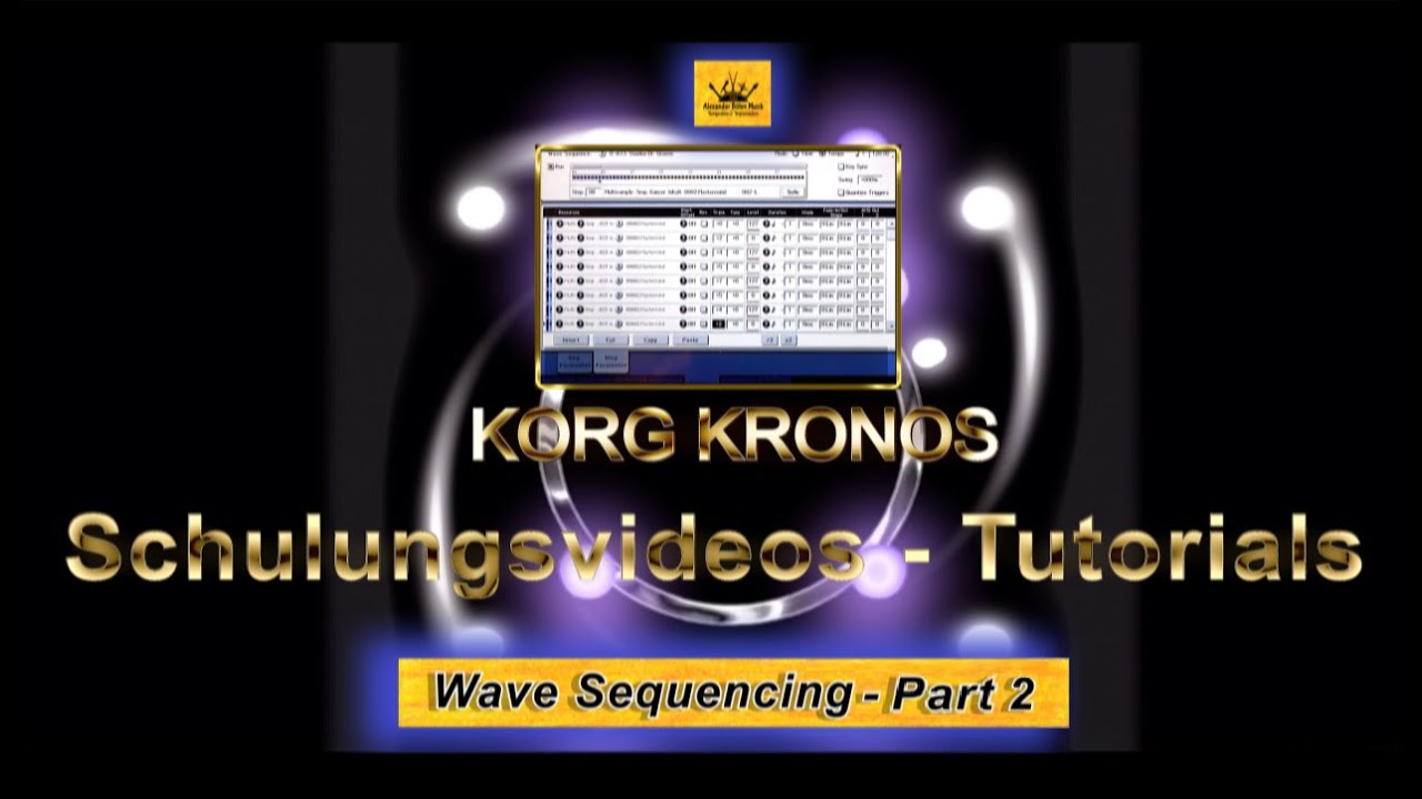 KORG KRONOS Tutorial 3 H Wave Sequencing Part 2