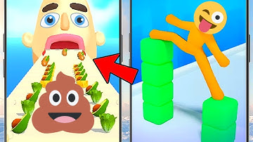 Unique Mobile Gameplay Comparison Which Android,iOS Games Is Better: Sandwich Runner OR Cube Skating