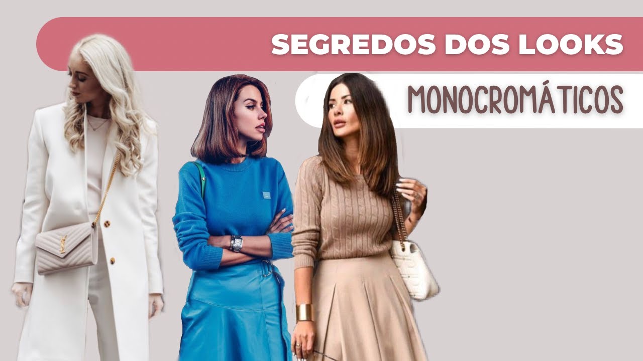 Elegante sem esforço: looks monocromáticos (peças SHEIN)