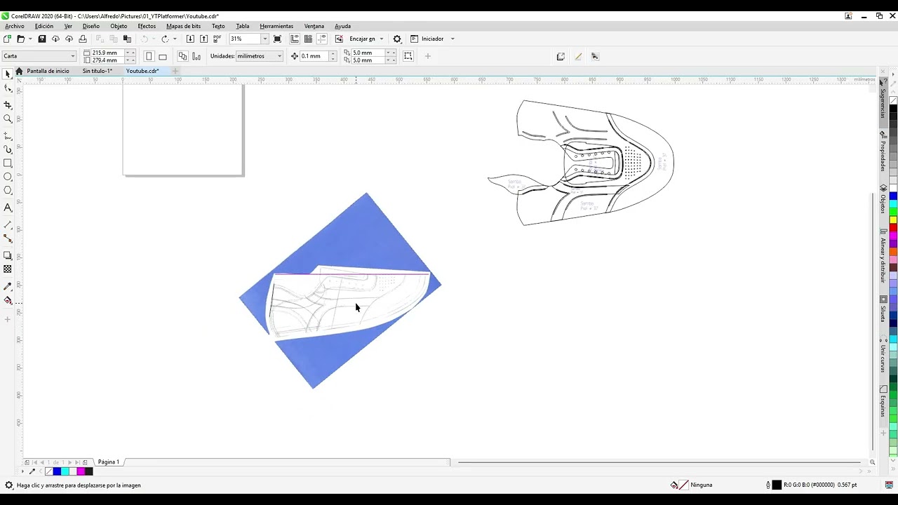 🎥 Extracción de piezas de un patrón con Macro en CorelDraw 🎨 | STP Shoe Master Ultimate©  Part. #2👟
