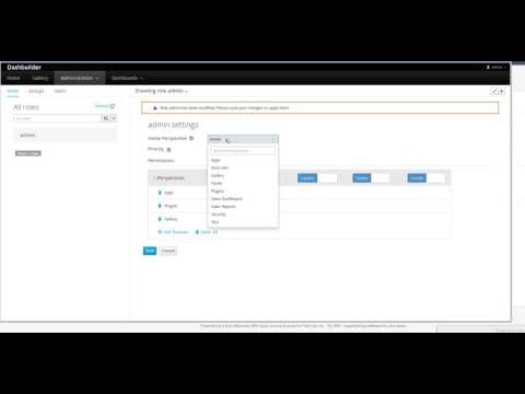 UF Dashbuider:  Security management preview