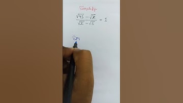Nice Square Root Math Simplification
