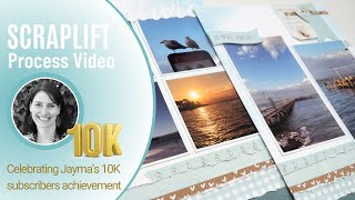 Scrapbook Process 8.5 x 11 Layout | Celebrating Jayma's 10K | Creative Design Team Collab