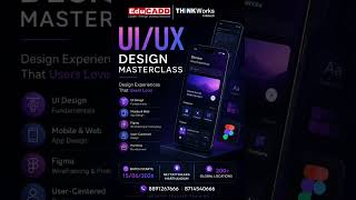 🎨 UI/UX Design Masterclass | Learn Figma, Mobile App Design & Prototyping | EduCADD THINKWork