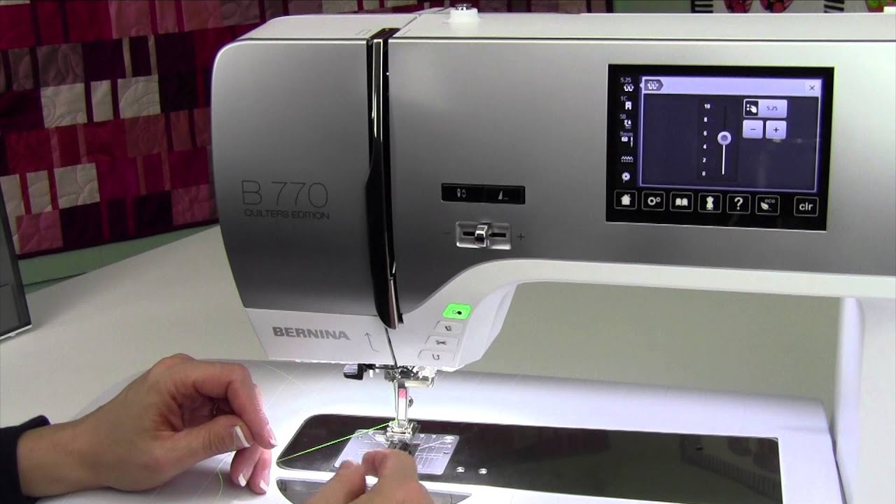 Bernina 770 22 Tension Test YouTube