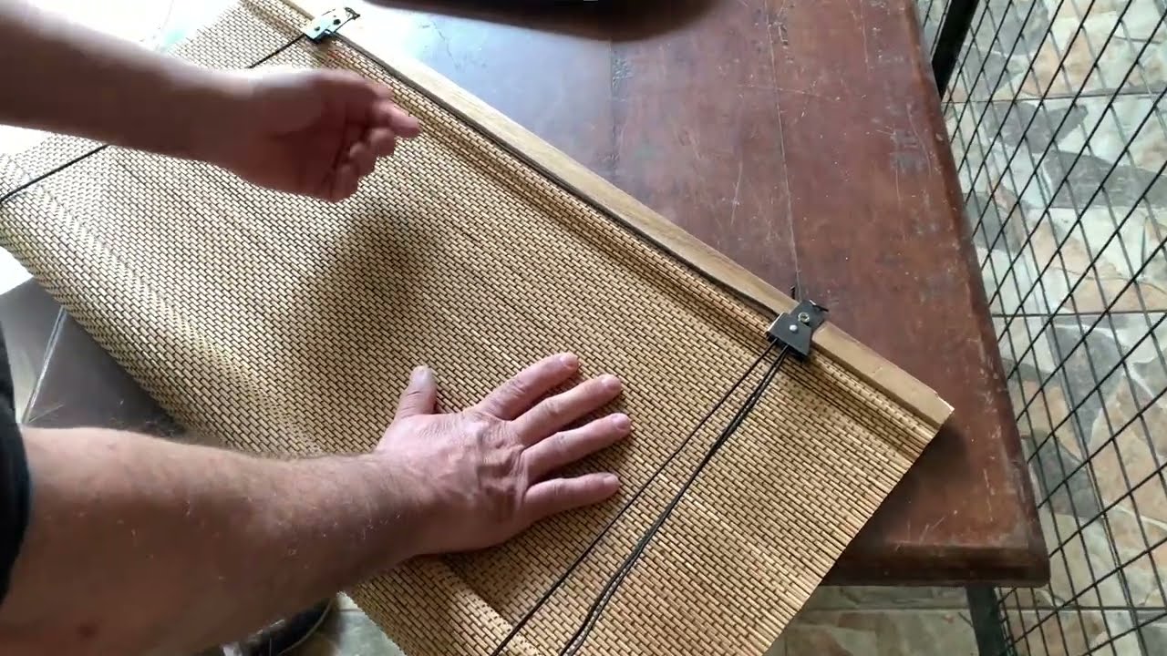 Cómo funciona el mecanismo de un estor de bambú