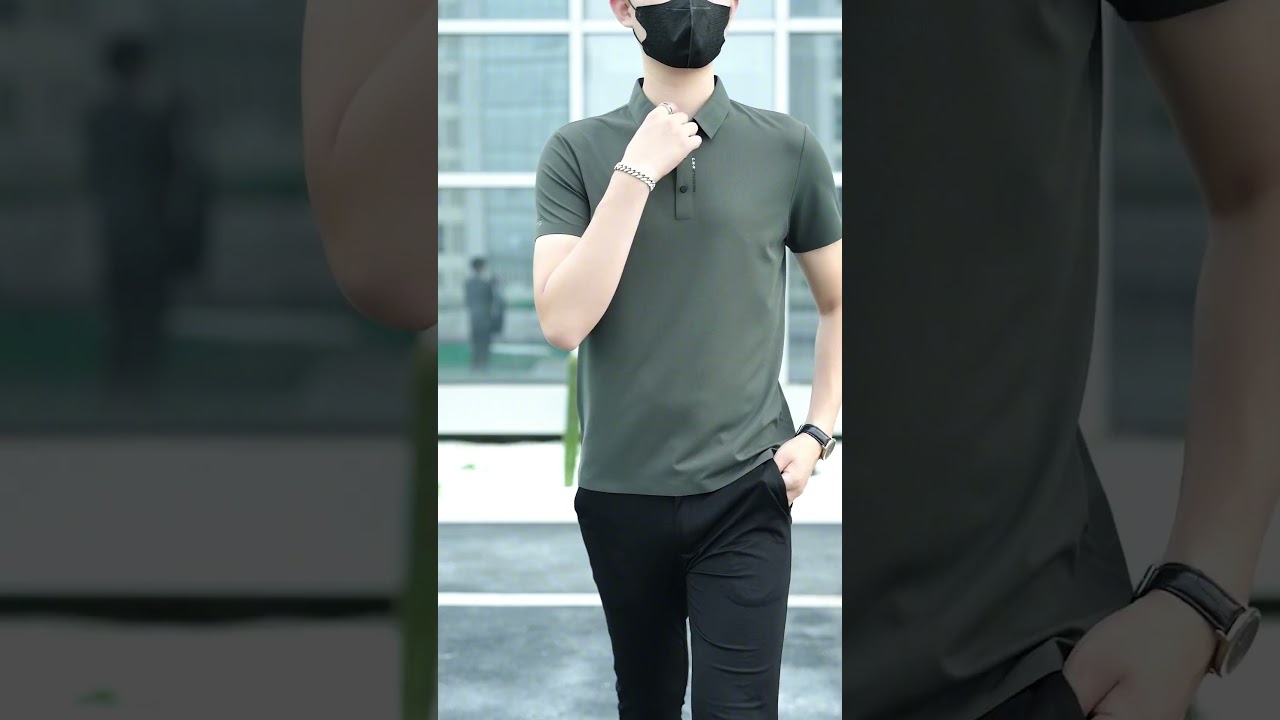 Eclipsed Grid Polo T-Shirt – Bold Texture & Contemporary Edge | Enliven