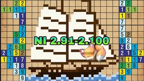 Color Nonogram CrossMe Solutions 2.91-2.100 *New update 2024*