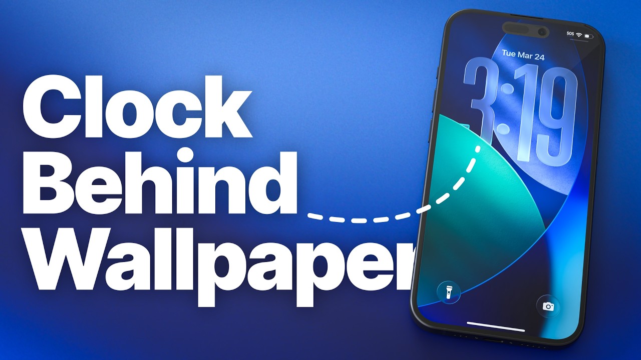 Ios Clock Effect iPhone: How to Put Clock Behind Wallpaper (Depth Effect) - YouTube