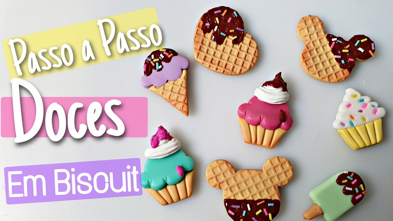 APLIQUES DE LAÇO - DOCES EM BISCUIT