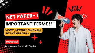 MOOC, SWAYAM, SWAYAMPRABHA and MOODLE