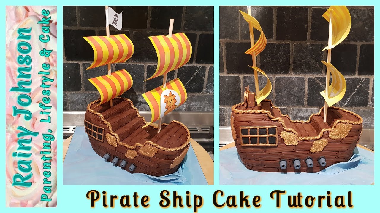 Pirate Cake Topper Personalised Cake Topper Pirate Ship and - Etsy