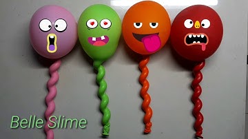 Making Slime With Funny Balloon Cute #Doodles RELAXING SATISFYING #SLIME