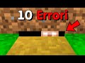 10 ERRORI di MINECRAFT che DEVI CORREGGERE SUBITO