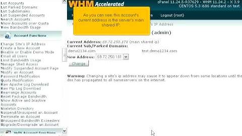 How to change a site