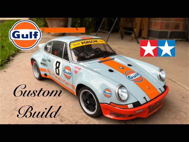 Tamiya TT-02 Custom build RC Porsche 911 RSR Gulf Livery with full