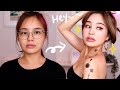 미국에서 좀 잘나가는 아시안언니 변신 메이크업! + 미국인 남편반응 l Asian Baby Girl (ABG) Makeup