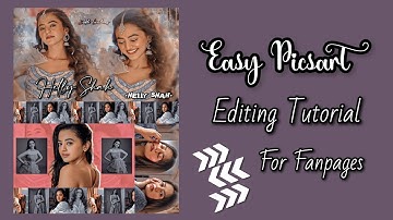 Easy PicsArt Editing tutorial for Fanpages ❤️💫