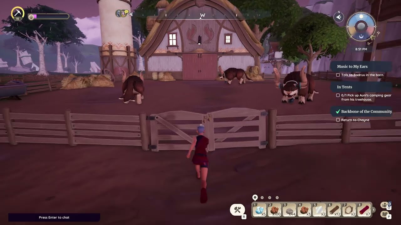 Badruu friendship level 3 quest - Blueberry Bush Seed reward, Palia