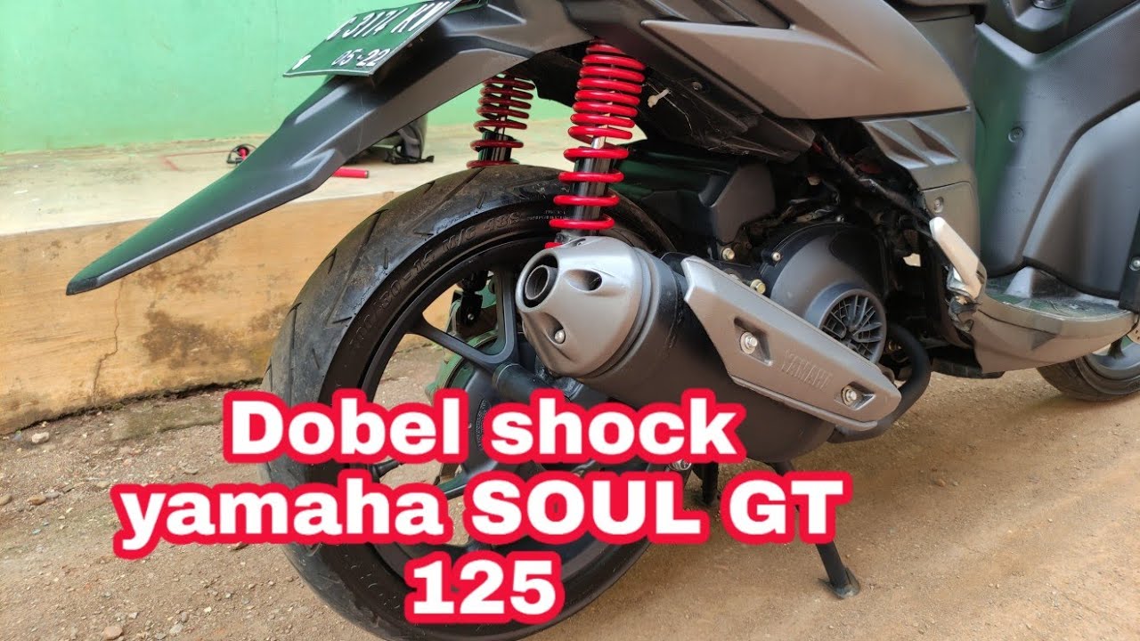 pemasangan double shock yamaha soul Gt 125 #yamaha#soulgt125