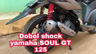 pemasangan double shock yamaha soul Gt 125 #yamaha#soulgt125