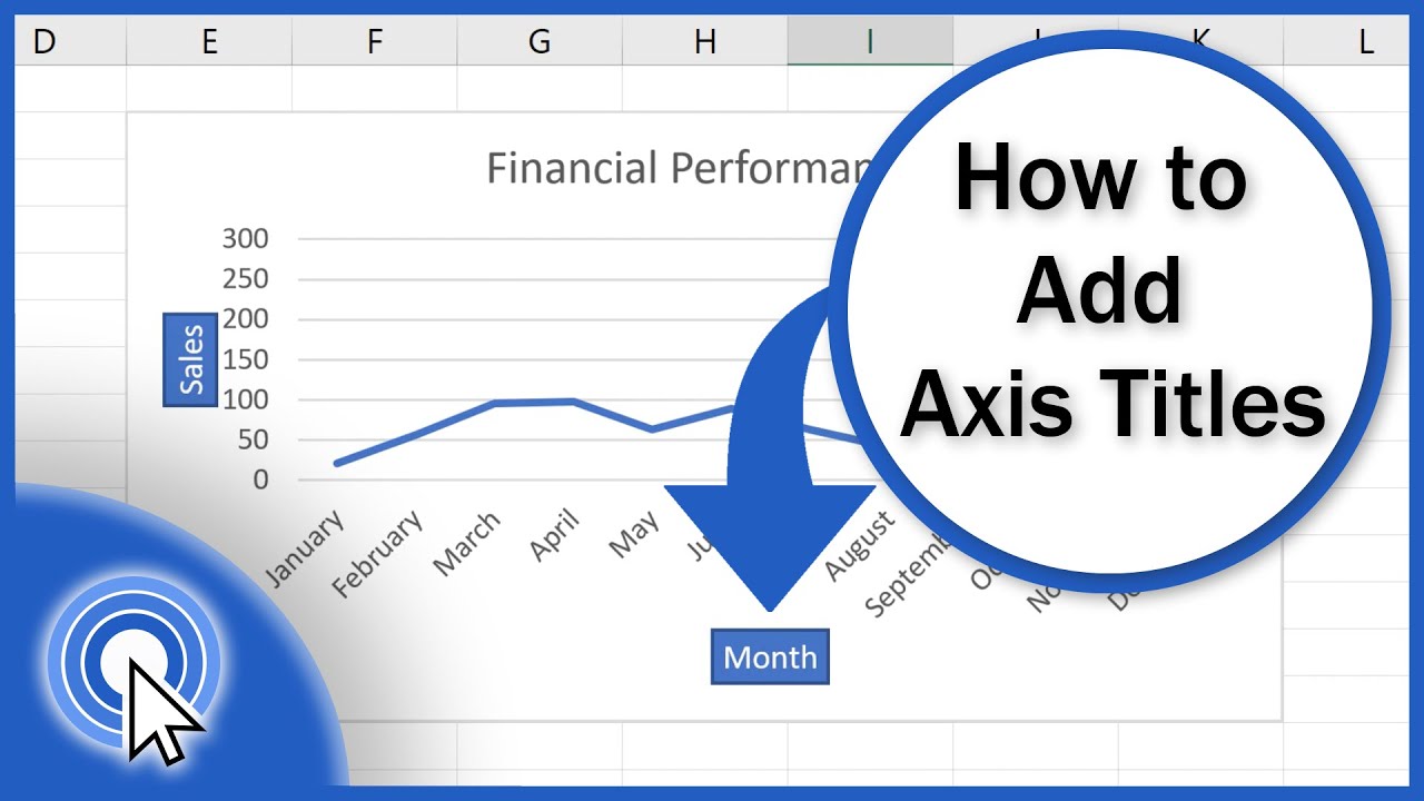 how to add axis titles in excel youtube horizontal vertical