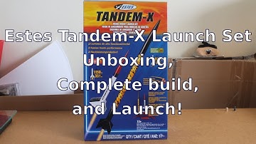Estes Tandem-X review/build/launch Part 1 of 3 - Unboxing and launch pad assembly