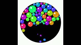 Information Generative Art: Verlet Integration Bubbles in Python Update