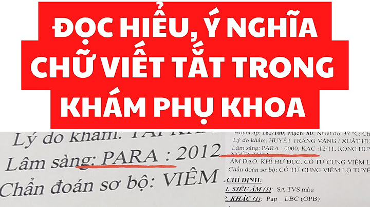 Chồng viết tắt là gì trong y khoa năm 2024