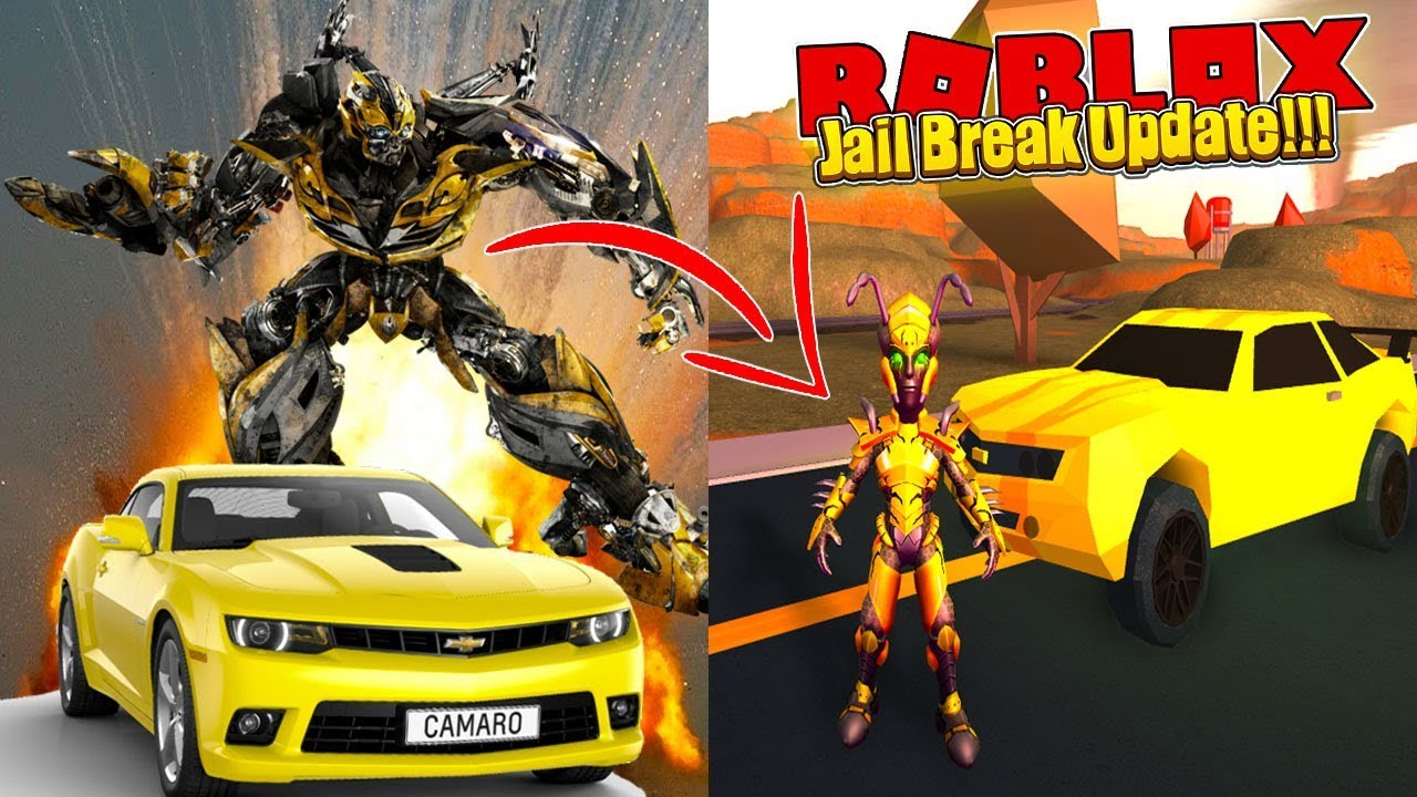 Roblox Bumble Bee From Tramsformers Is In Jail Break Youtube - r thro bubble bee man roblox