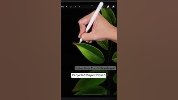 How To Draw - Realistic Leaf | My Procreate Digital Art Technique #shorts