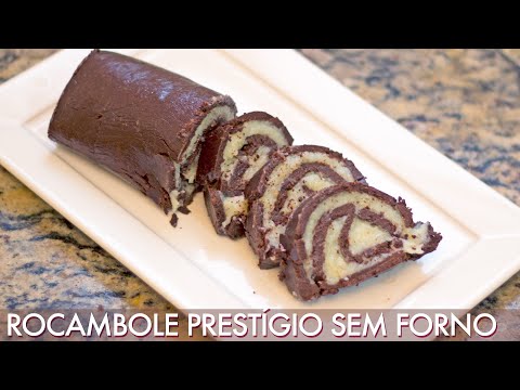 Vídeo: Rolo De Coco De Chocolate Rápido Sem Assar