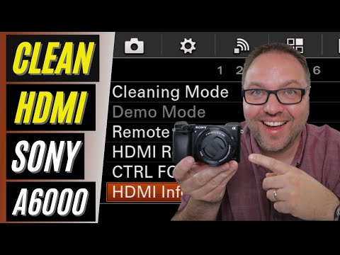 📸 How to Turn On Clean HDMI Sony A6000 | Clean HDMI Camera