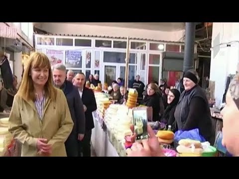 სანდრა რულოვსი ზუგდიდში მოვაჭრეებს შეხვდა