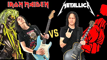 IRON MAIDEN VS METALLICA | Heavy Metal vs Thrash Metal (Guitar Riffs Battle) cover