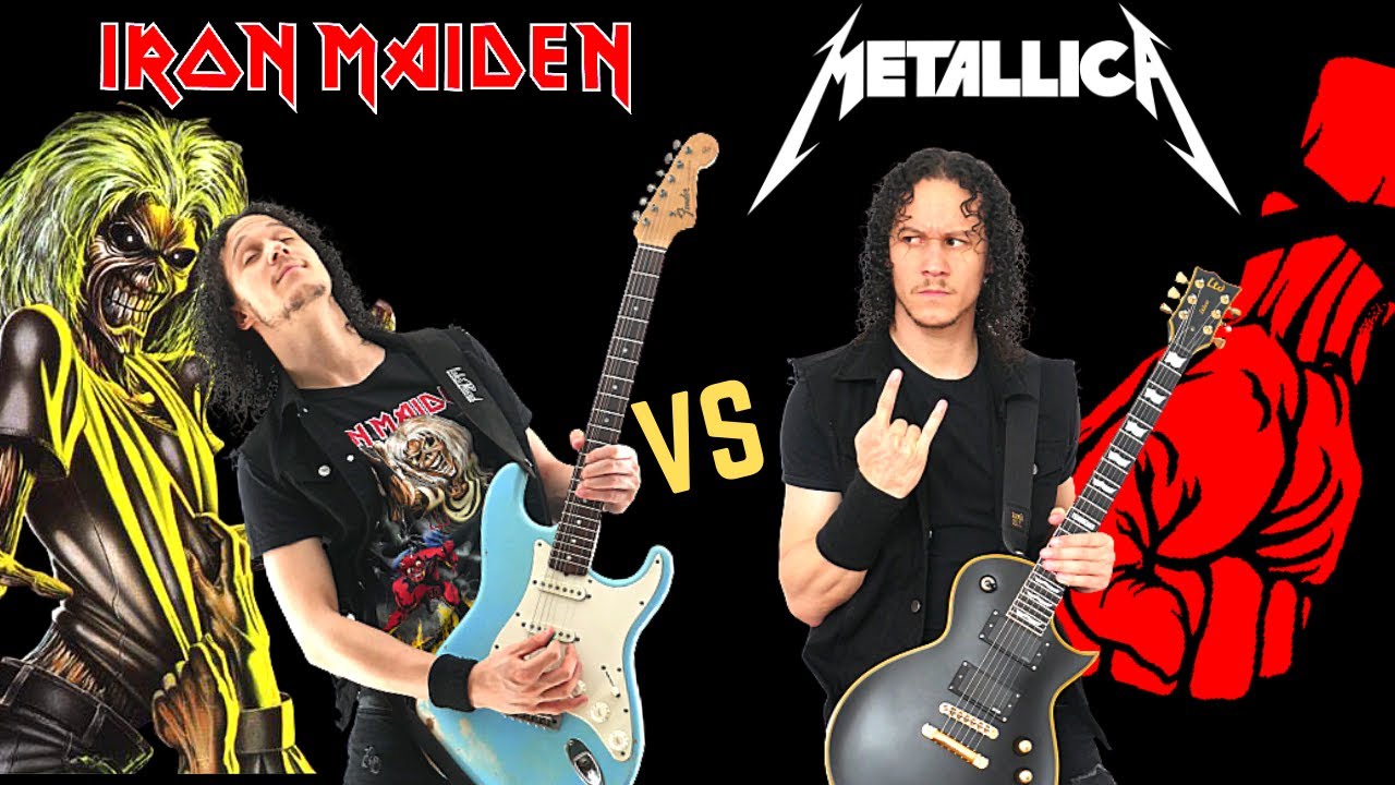 IRON MAIDEN VS METALLICA Heavy Metal Vs Thrash Metal Guitar Riffs