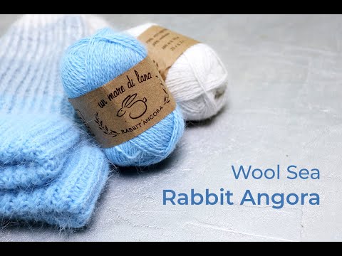 🐇Пух кролика. Rabbit Angora Wool Sea. Обзор пряжи.