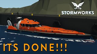 ITS DONE/FINAL REVIEW/TSUNAMI TEST!! - SAR Boat Build - Part 10 - Stormworks