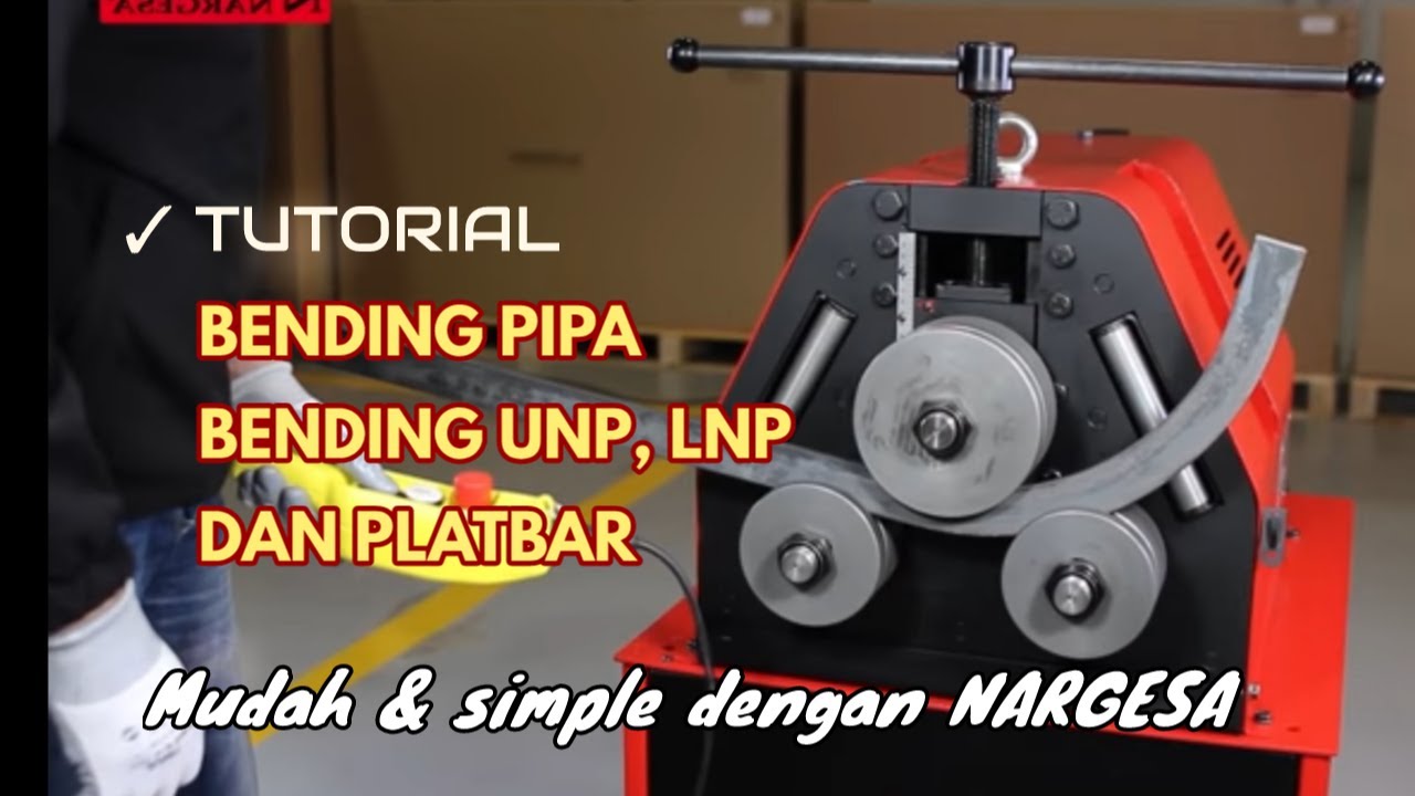 Woww!!!  CANGGIH!!! Mesin Bending Serba Bisa! ✓Menekuk pipa dan tubes, profil T, UNP dan platbar.