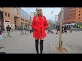 4k Granate Travelling by train in #Switzerland, #Bern-#Luzern, short coat, thigh high boots
