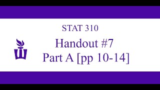 STAT 310: Handout #7 - Part A - ANOVA with Blocking [pages 10-14]