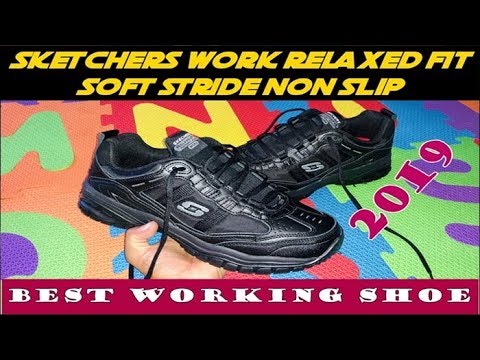 skechers soft stride dexter work shoes